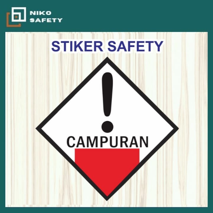 

Sticker Safety Sign / Stiker Campuran / Stiker Label B3 Campuran / Sticker Custom Niko Safety