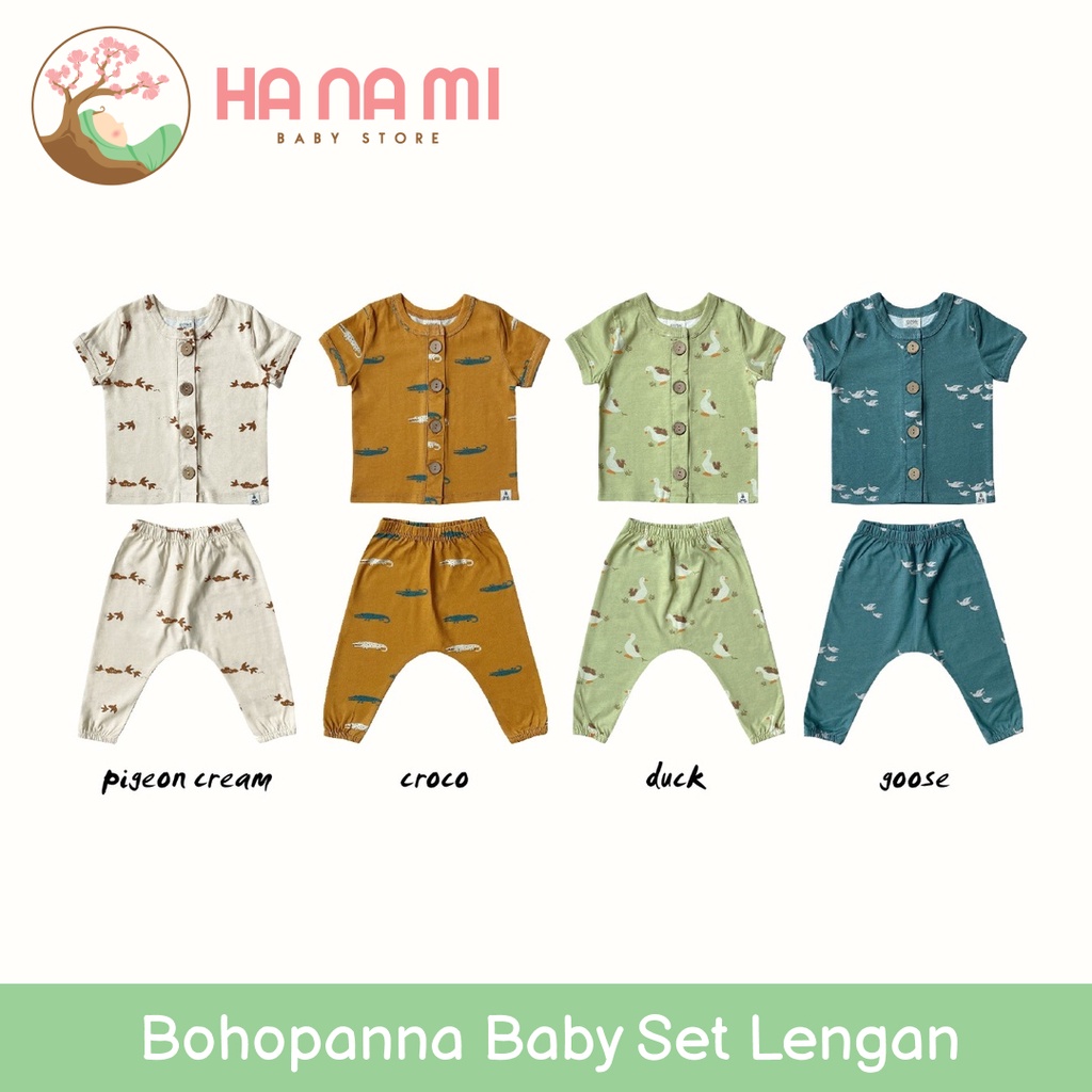 BOHOPANNA Baby Set Lengan ( Setelan Pakaian Bayi)