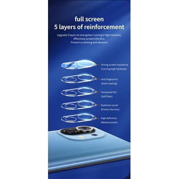 For Xiaomi Mi 11 / 11 Pro / 11 Ultra Camera Protector Tempered Glass Poco Full Cover Lens Glass Film