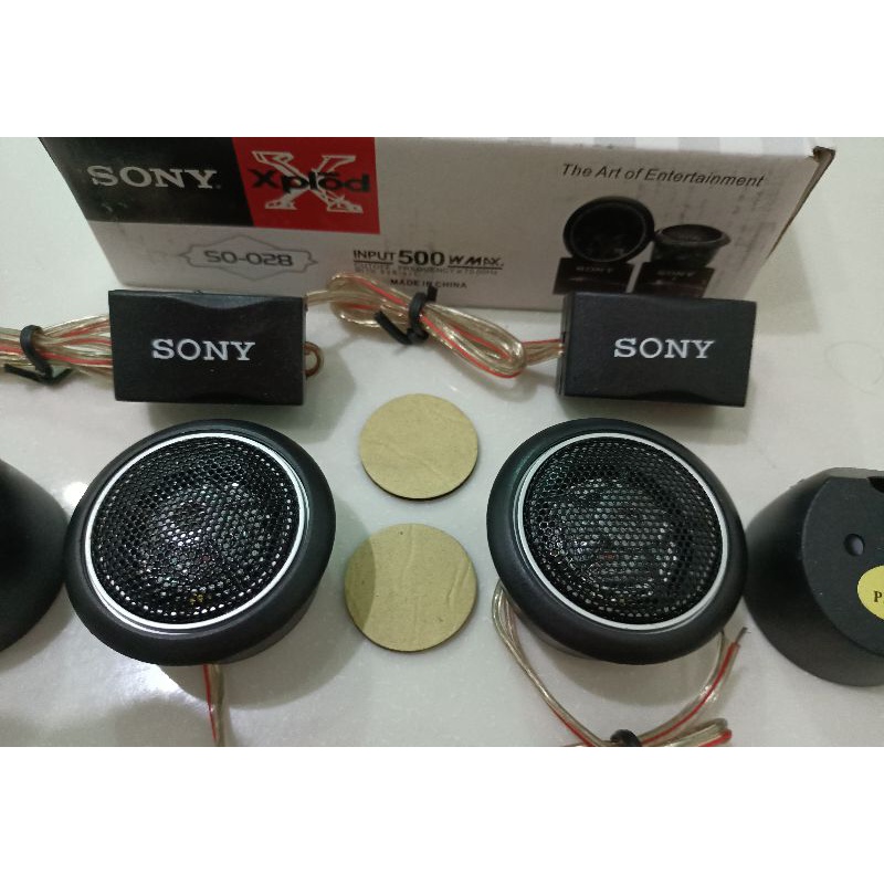 TWEETER MOBIL SONY SO-028 500WATT SUARA BERSIH DAN JERNIH ,SESUAI GAMBAR ,MENGGELEGAR