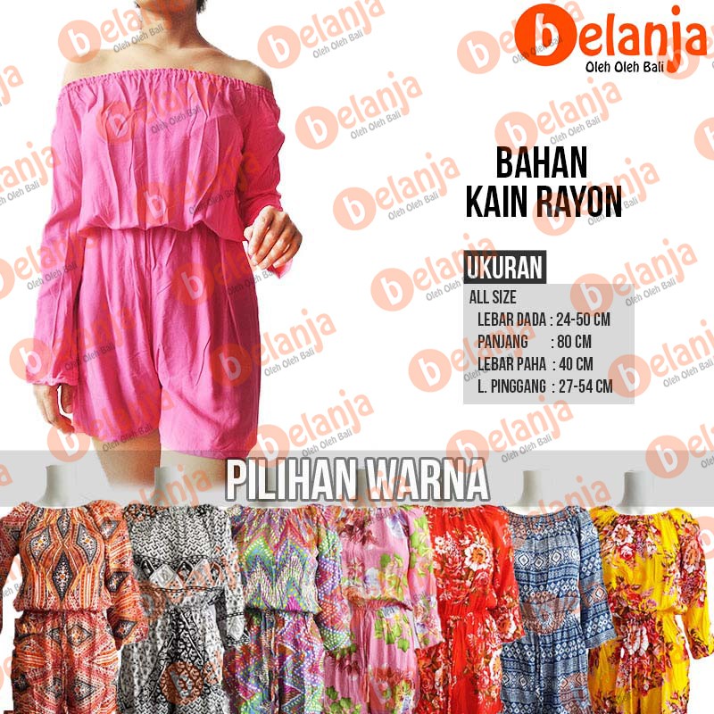 Baju Jumpsuit Celana Pendek Tangan Panjang / jumsuit wanita