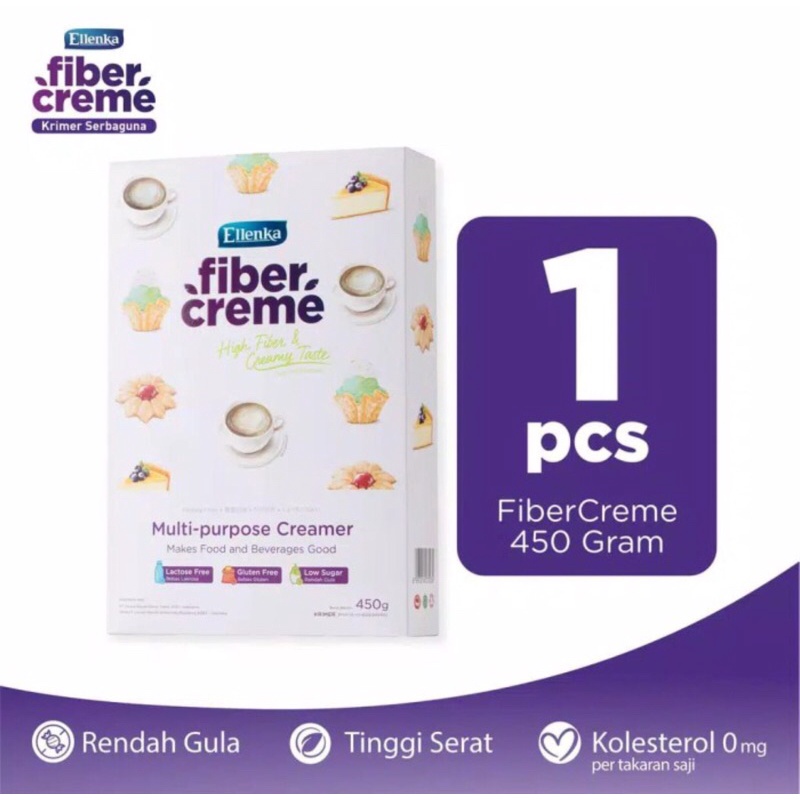 Krimer Keto Fiber Creme Ellenka Creamer Sehat Pengganti Santan 450gr