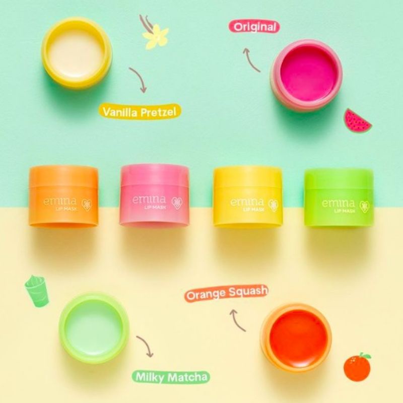 EMINA LIP MASK EMINA SLEEPING LIP MASK EMINA LIP SLEEPING MASK MATCHA EMINA LIP BALM EMINA LIP MASK