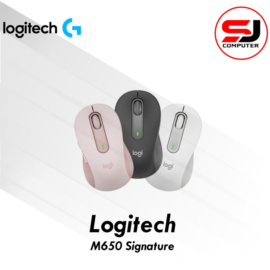 Mouse Logitech M650 Signature Wireless and Bluetooth 2000DPI