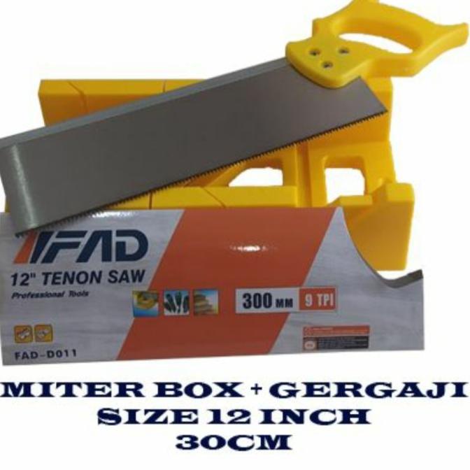 Gergaji Pigura Manual - Manual Miter Saw Box - Gergaji 300Mm