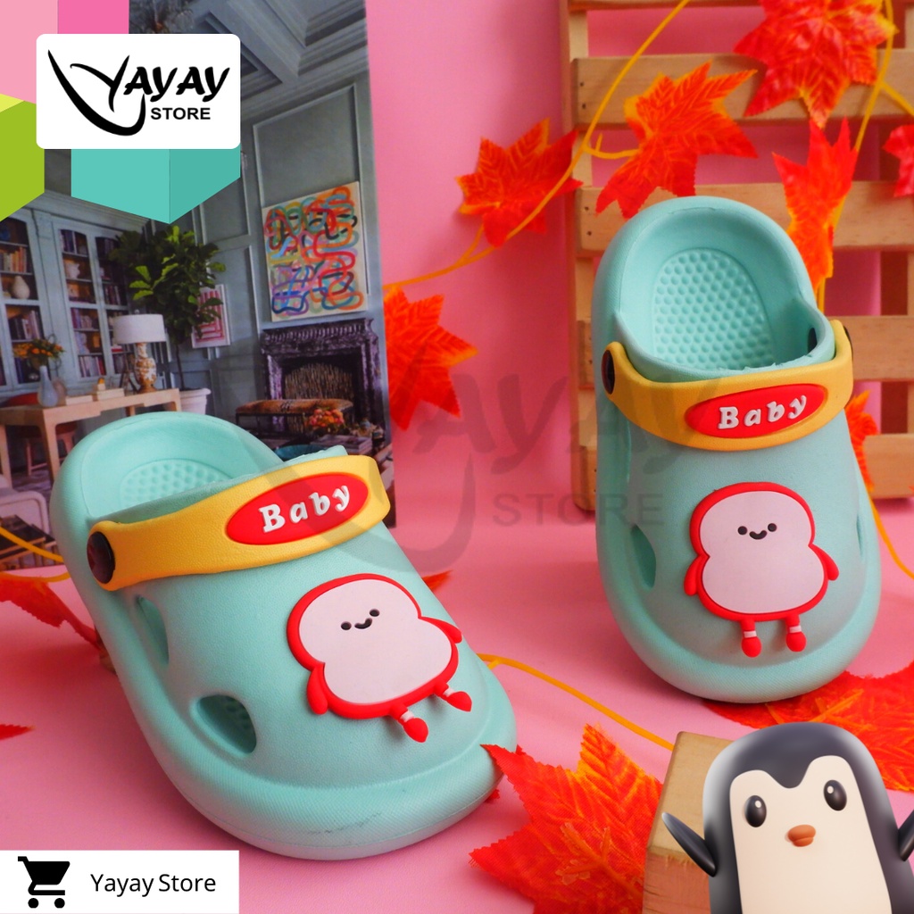 Sandal Kodok Anak Anak  Sendal Kodok  New Arivval Sendal Anak Anak  Sendal Bapaw  Sendal Motif Pinguin