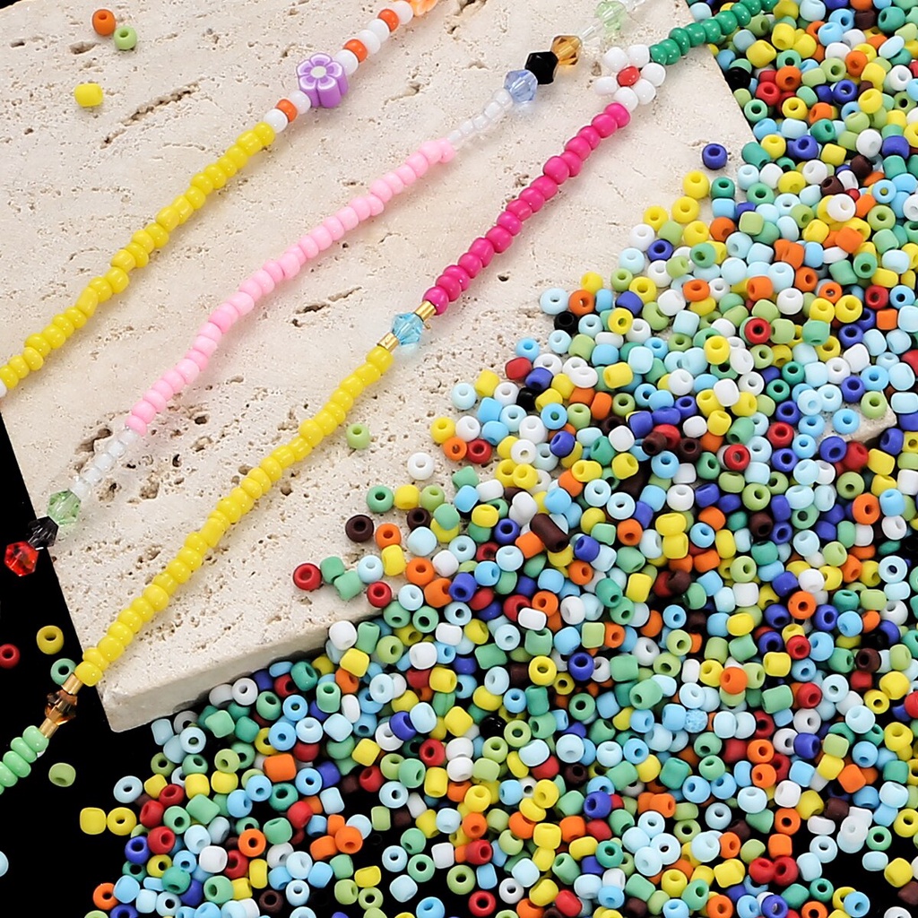 Baru Fashion 3Mm 20 G 700 Pcs Seed Beads Multicolor Seed Mini Beads Untuk Wanita Dekorasi DIY Gelang Perhiasan Membuat Aksesoris