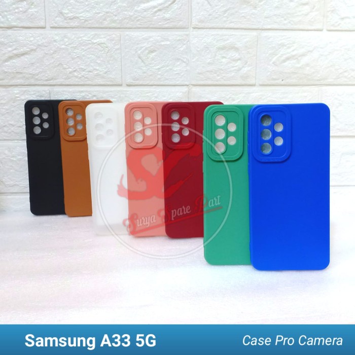 Case Slim Matte Pro Camera Samsung A33 5G - SC