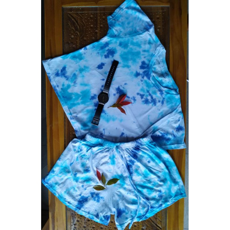 baju crop tie dye / crop top tie dye / tie dye set