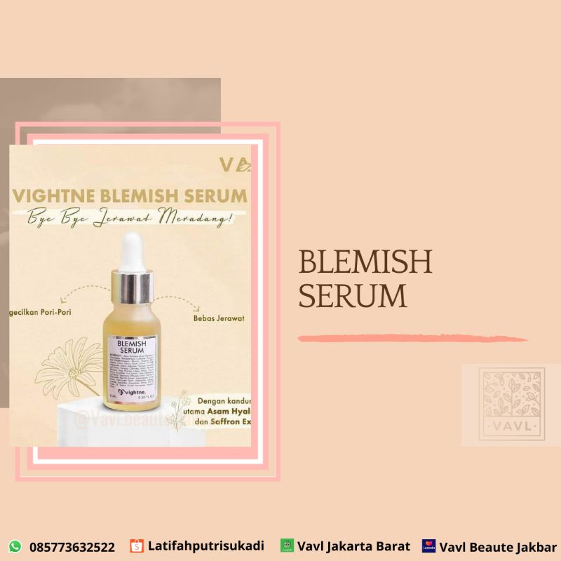 Jual Blemish Serum Vavl By Vivalentine Shopee Indonesia