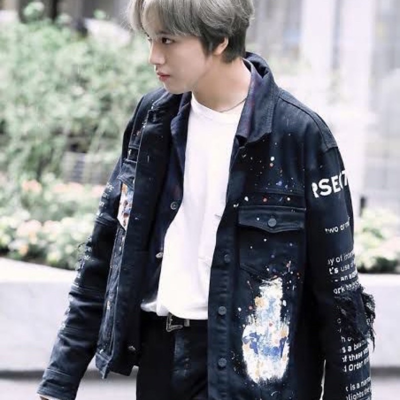 jaket denim haechan