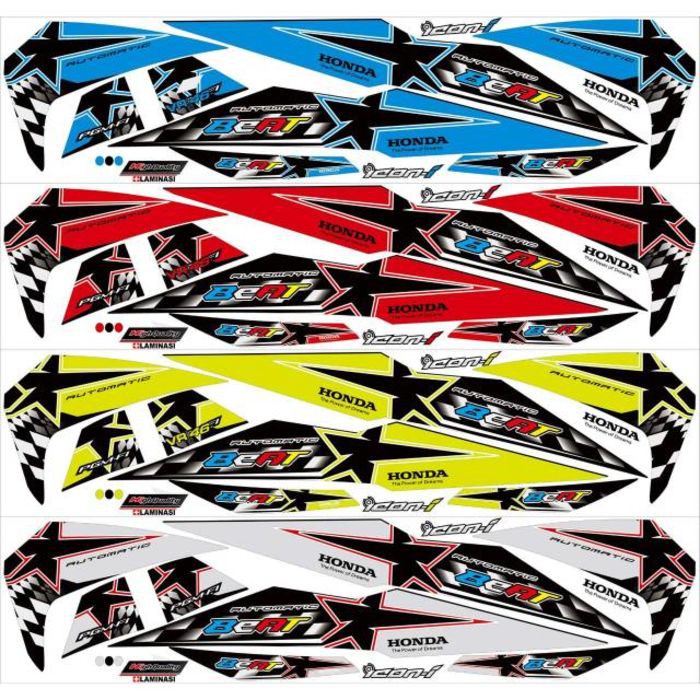 TERBARU STRIPING BEAT STREET HONDA STIKER MOTOR STICKER