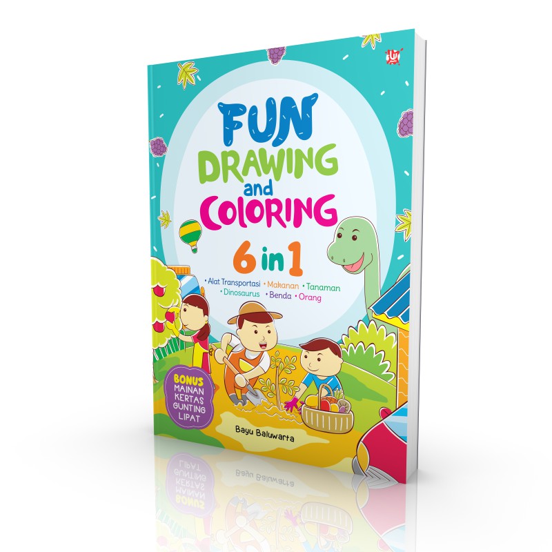 Fun Drawing and Coloring 6 in 1 wahyumedia