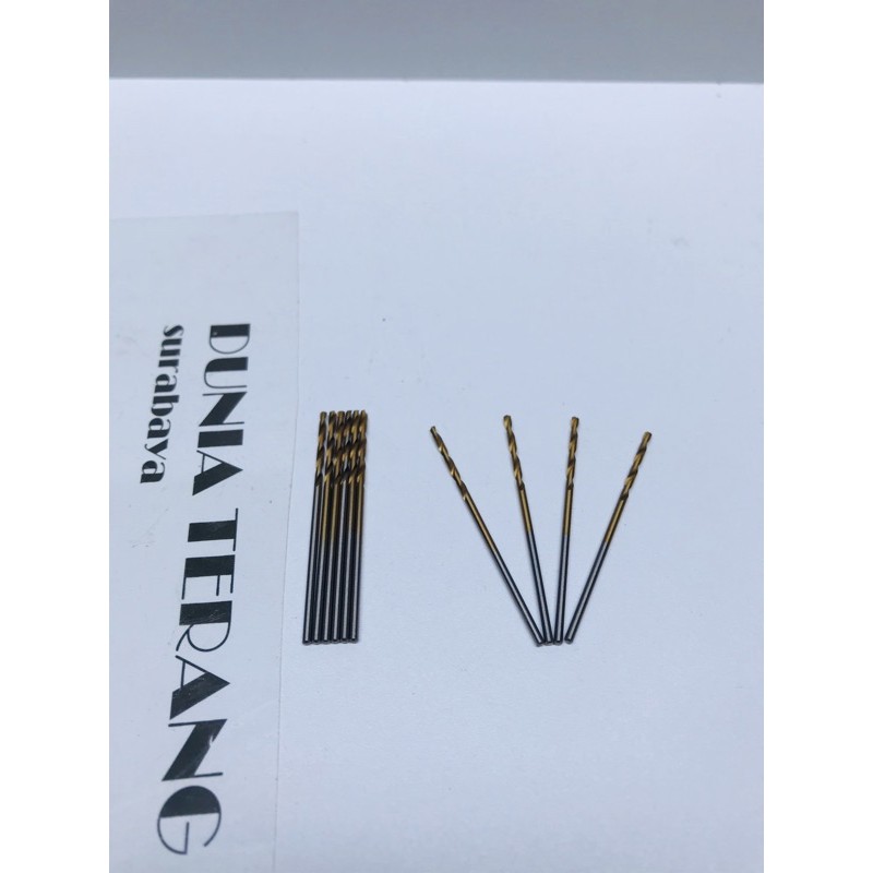 Mata Bor Besi ATS 1,5mm Kuning - HSS TiN Coated Fully Ground Twist Drill Bits 1.5 1,5 mm(1pcs)