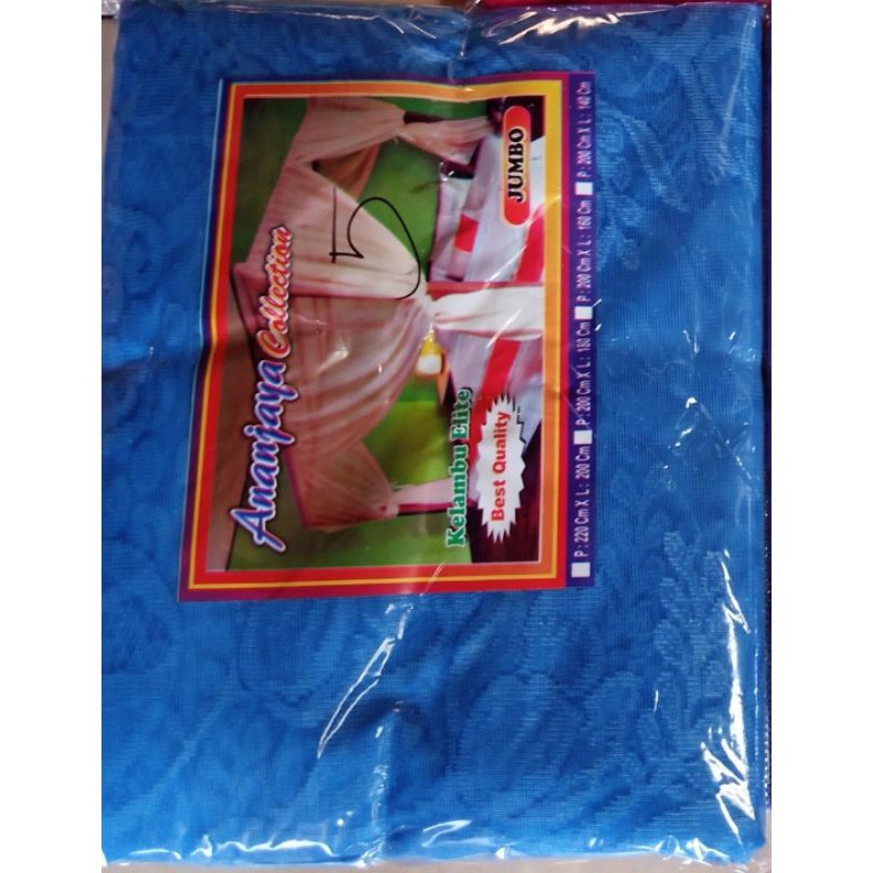 KELAMBU SUPER JUMBO 240X200 BURKAT TEBAL KOTAK GANTUNG