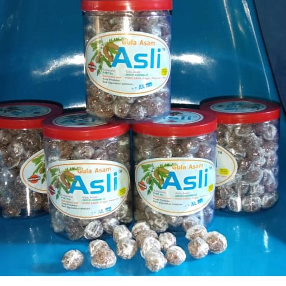 

Diskonϟflash Permen Asem, Gula Asam Asli kemasan Toples [120pcs] / netto 370gr