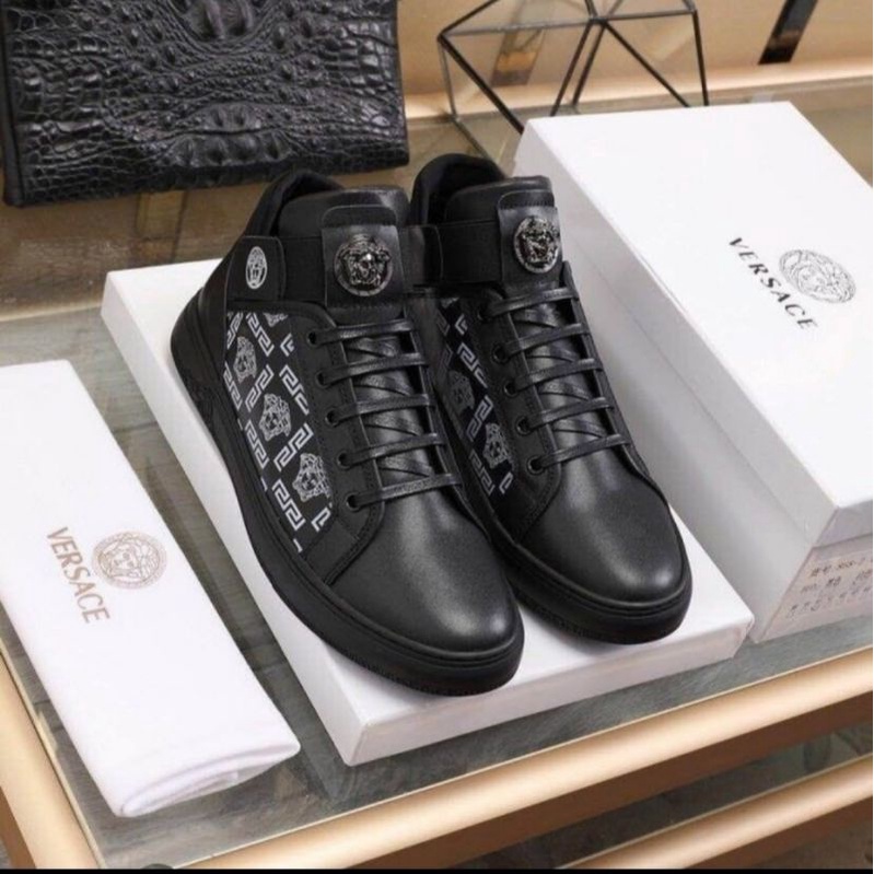 siap cod sepatu sneaker kets V mirror vip shoes leather type lv 3780 kulit cowok