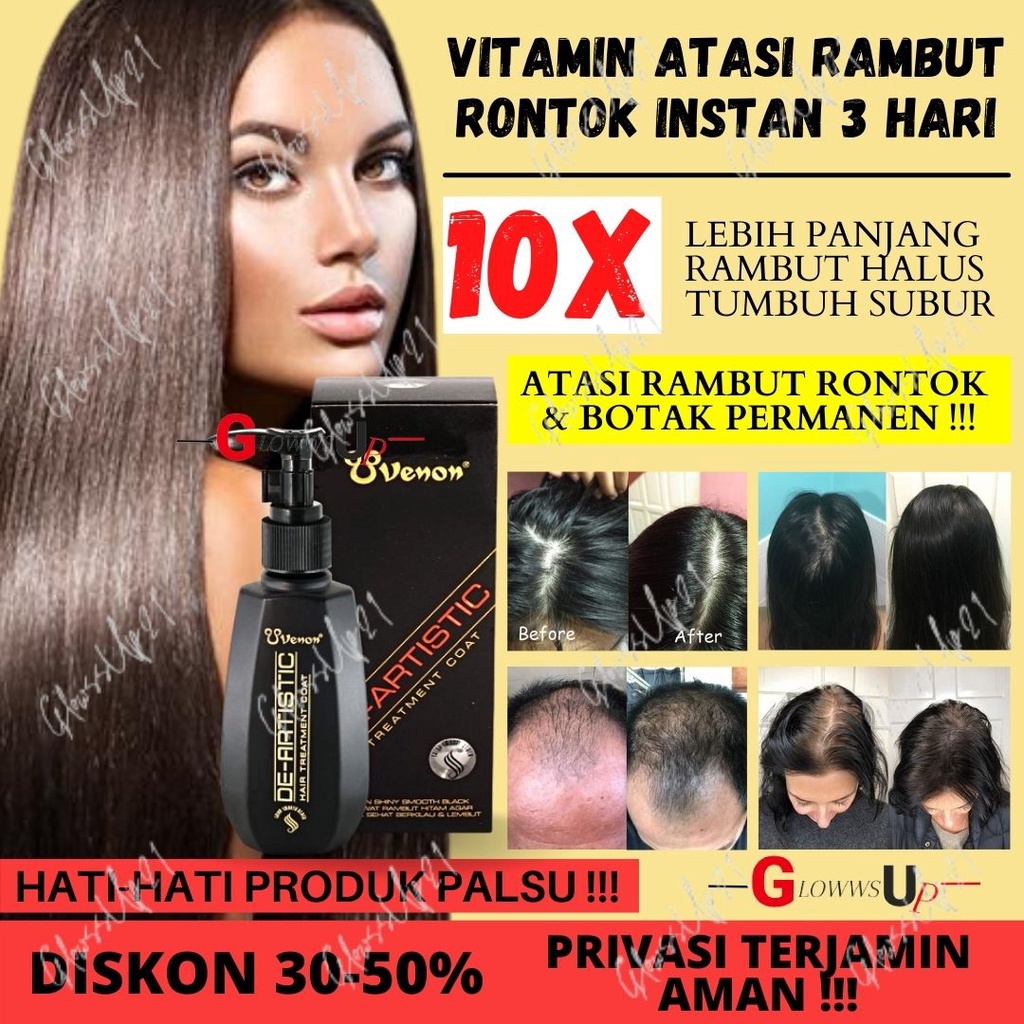 SERUM PELURUS RAMBUT VENON HITAM VITAMIN RAMBUT AMPUH ATASI RAMBUT RONTOK ORIGINAL PERAWATAN RAMBUT