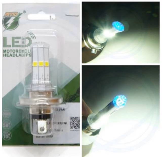 Lampu led rtd 6mata h4 bohlam h4 led vixion ninja kaki 3