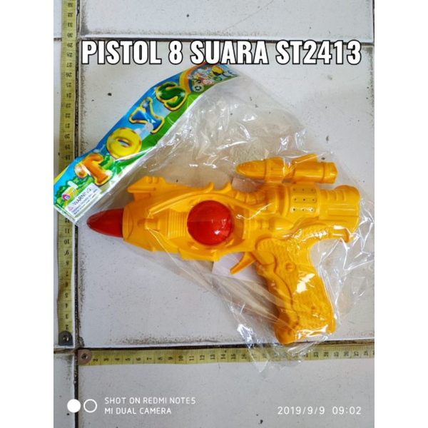 PISTOL LAMPU BUNYI 8 SUARA ST 2413