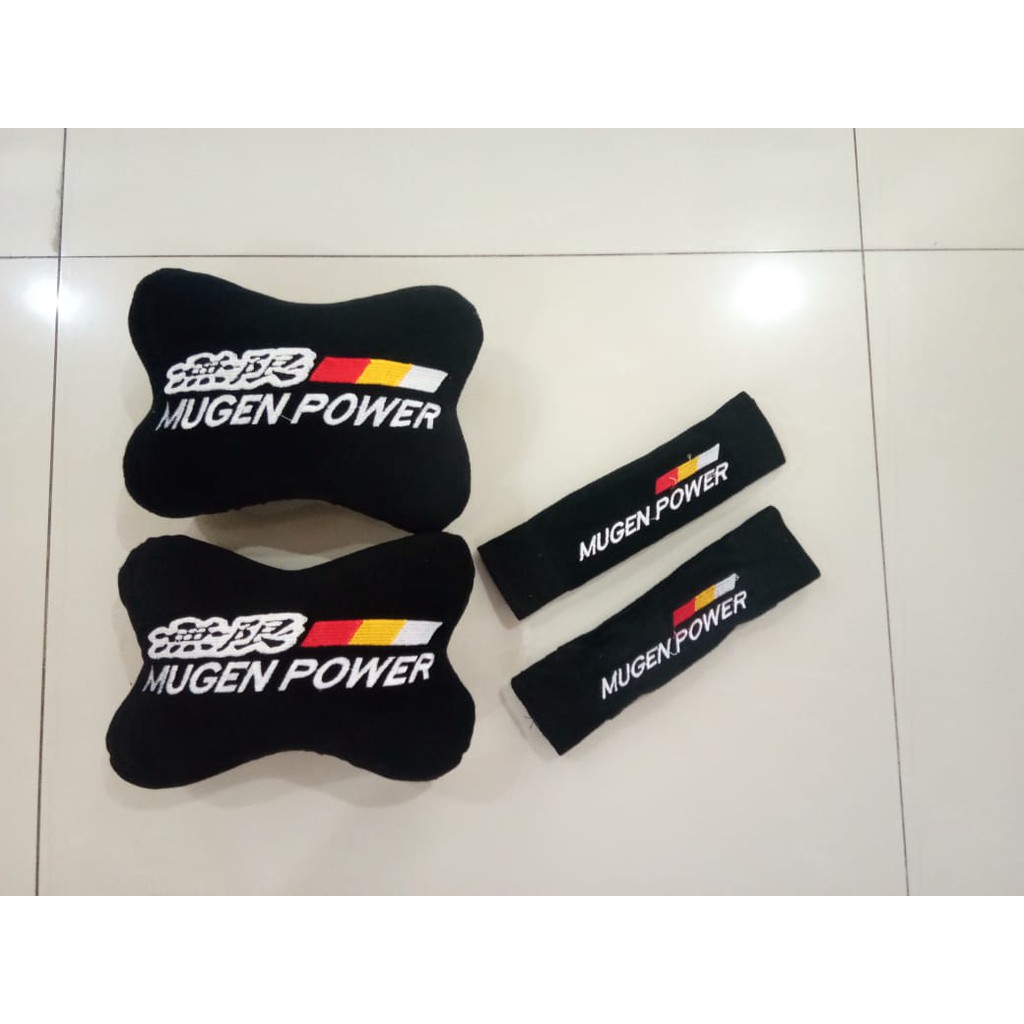 Bantal Mobil Exclusive 2 in 1 Mugen Hitam