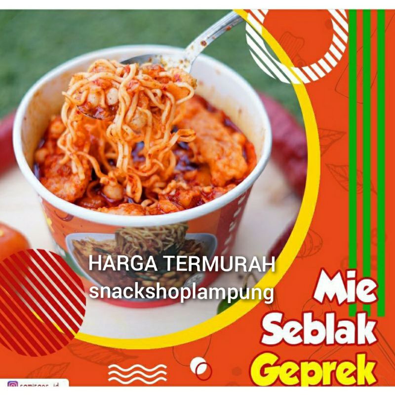 TERMURAH Mie Seblak Geprek Sami Raos Instan Mantap rasanya