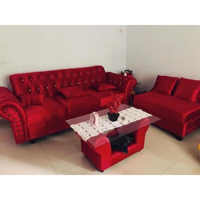 Sofa L Jaguar  Luxury Khusus Sukabumi free ongkir