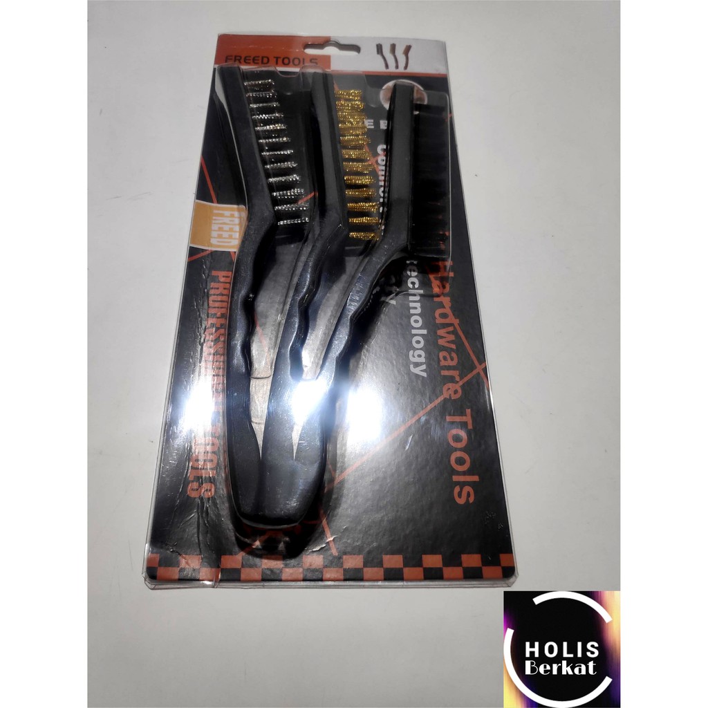 Sikat Kawat Besar isi 3 - Wire Brush Set 9 Inch