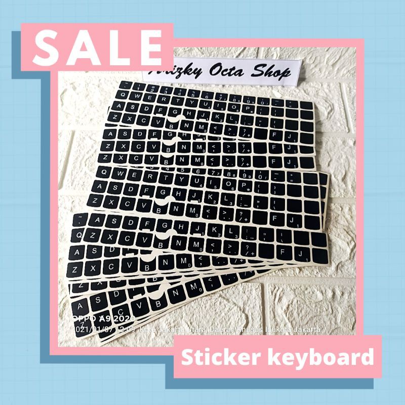 stiker keyboard x201 x220 t410 t420 T510 T520 murah ready stok