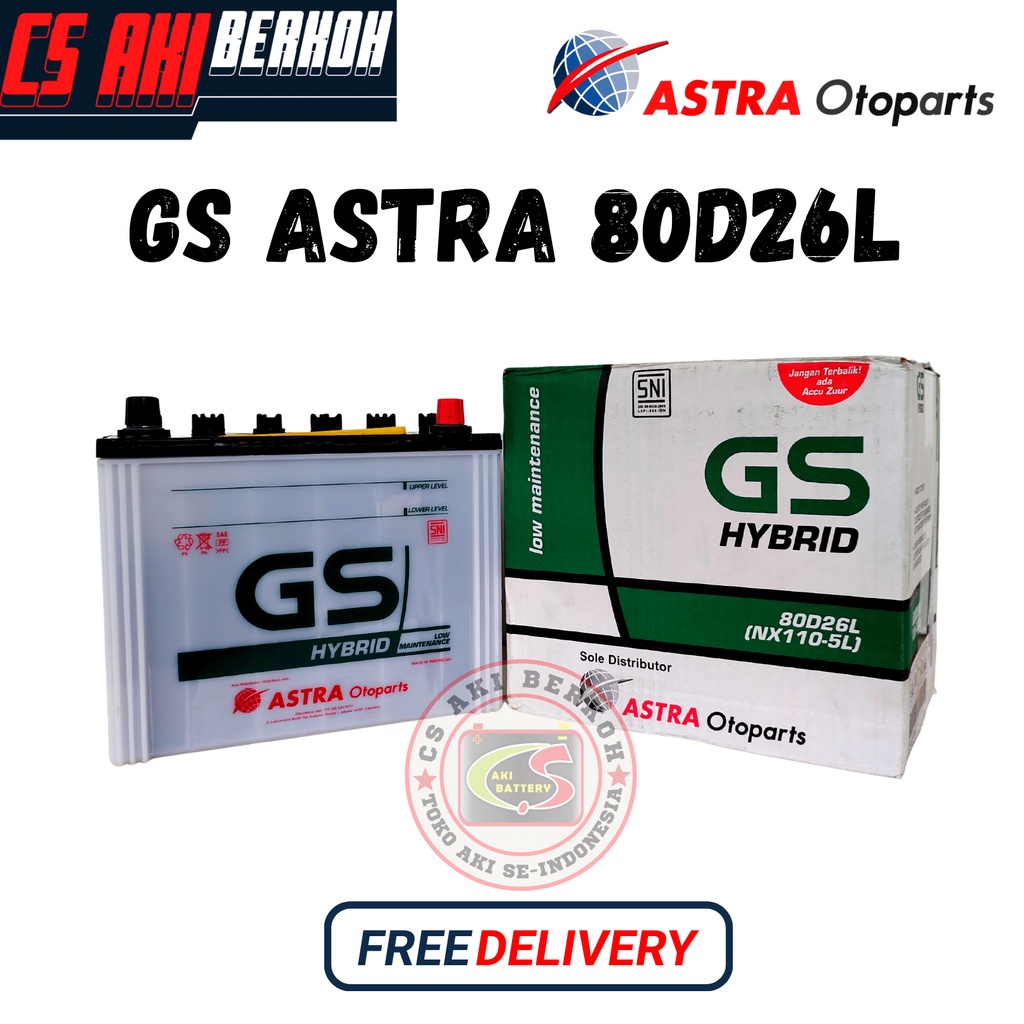 AKI MOBIL GS ASTRA HYBRID NX110-5L (80D26L)