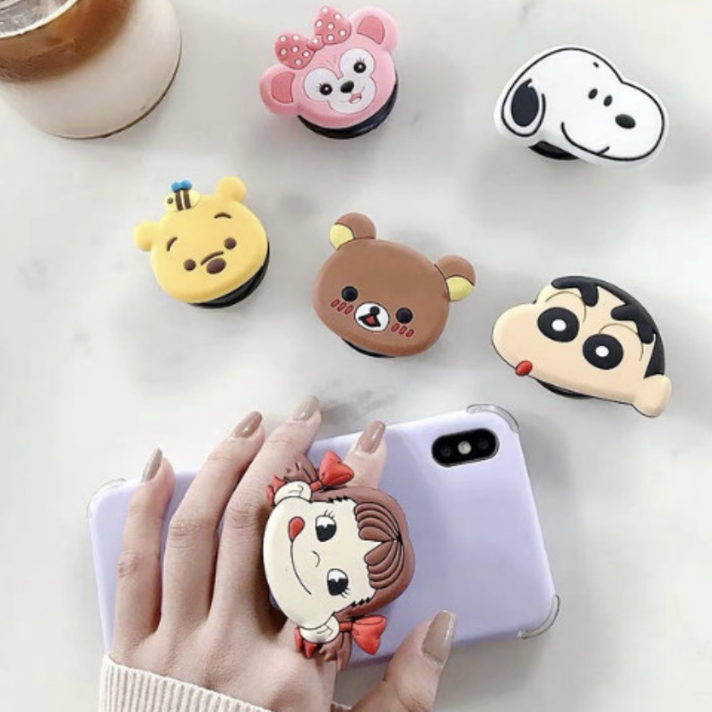 Pop Socket Penyangga Handphone 3D Karakter Popsockets Motif