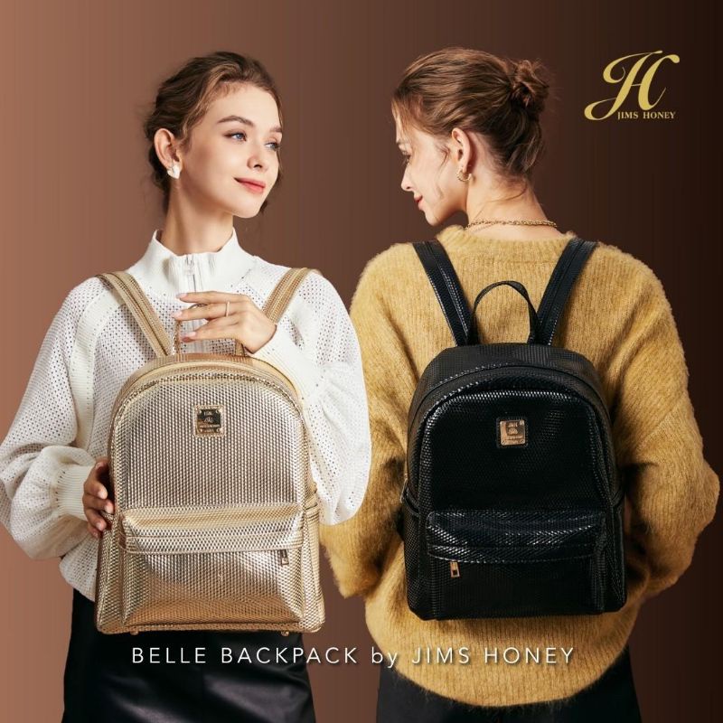 JIMS HONEY BELLE Backpack tas ransel wanita kantor modis kekinian multifungsi unik