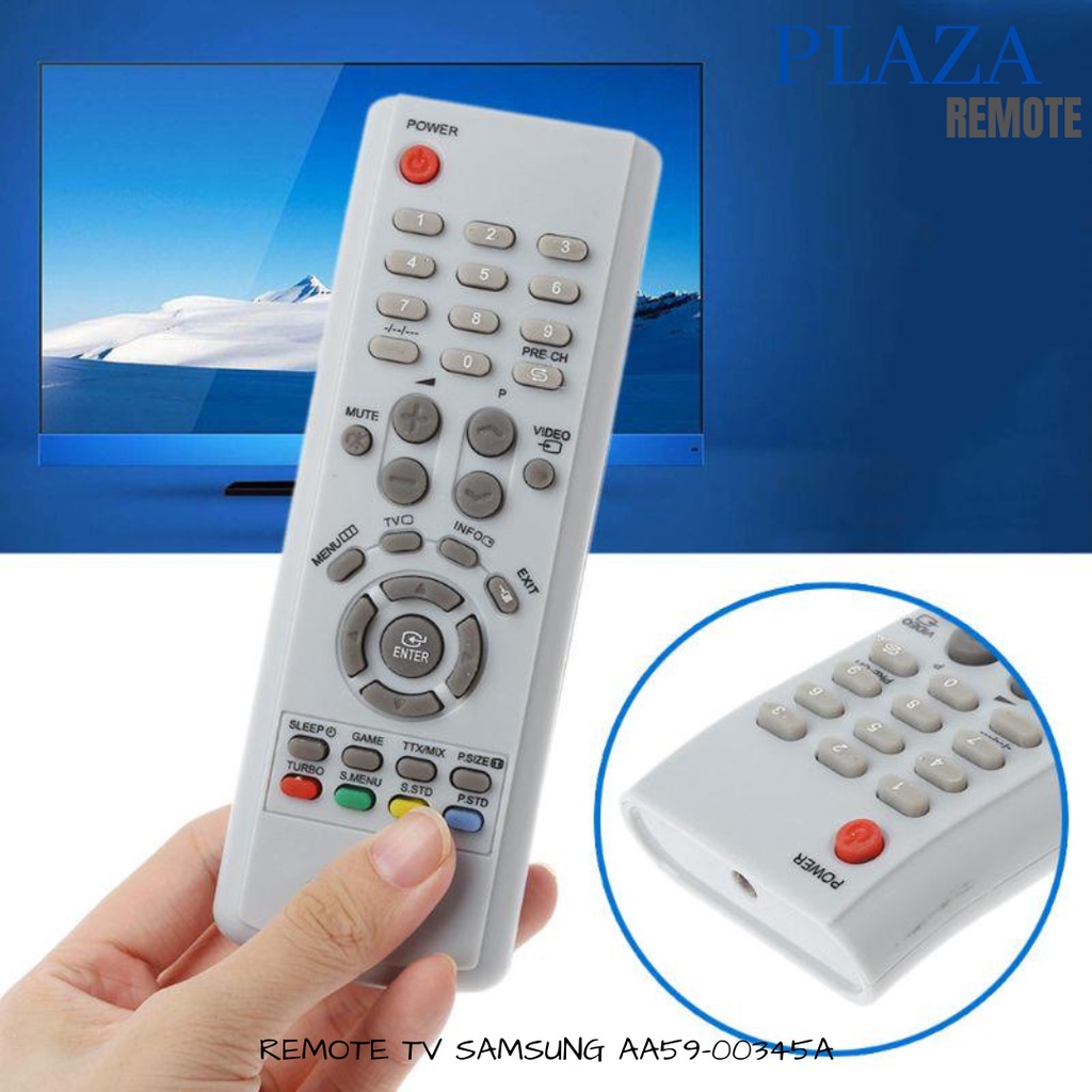 REMOTE SAMSUNG TV TABUNG PUTIH TIPE 345