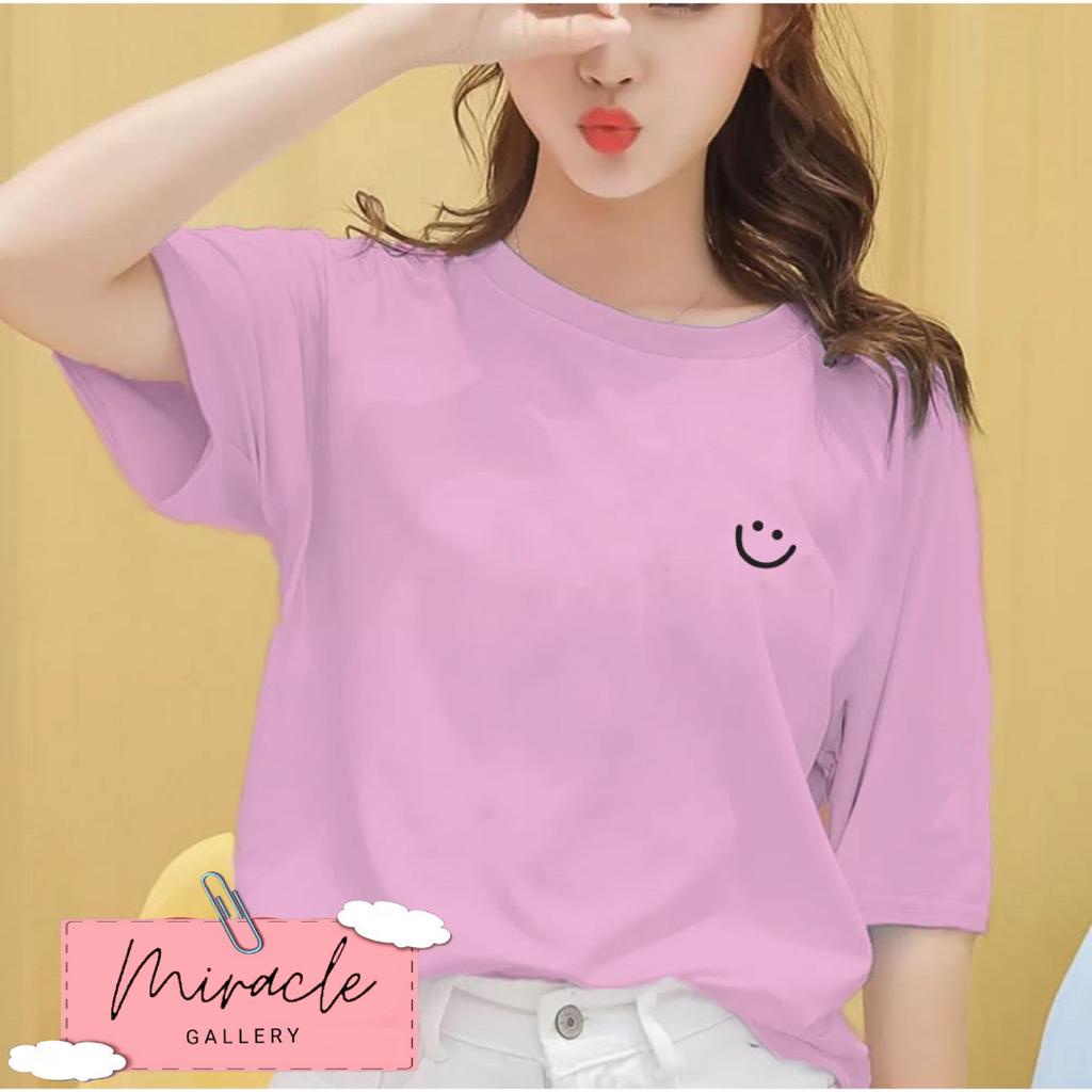 Kaos Wanita Premium / Tshirt Oversize SMILE SMALL