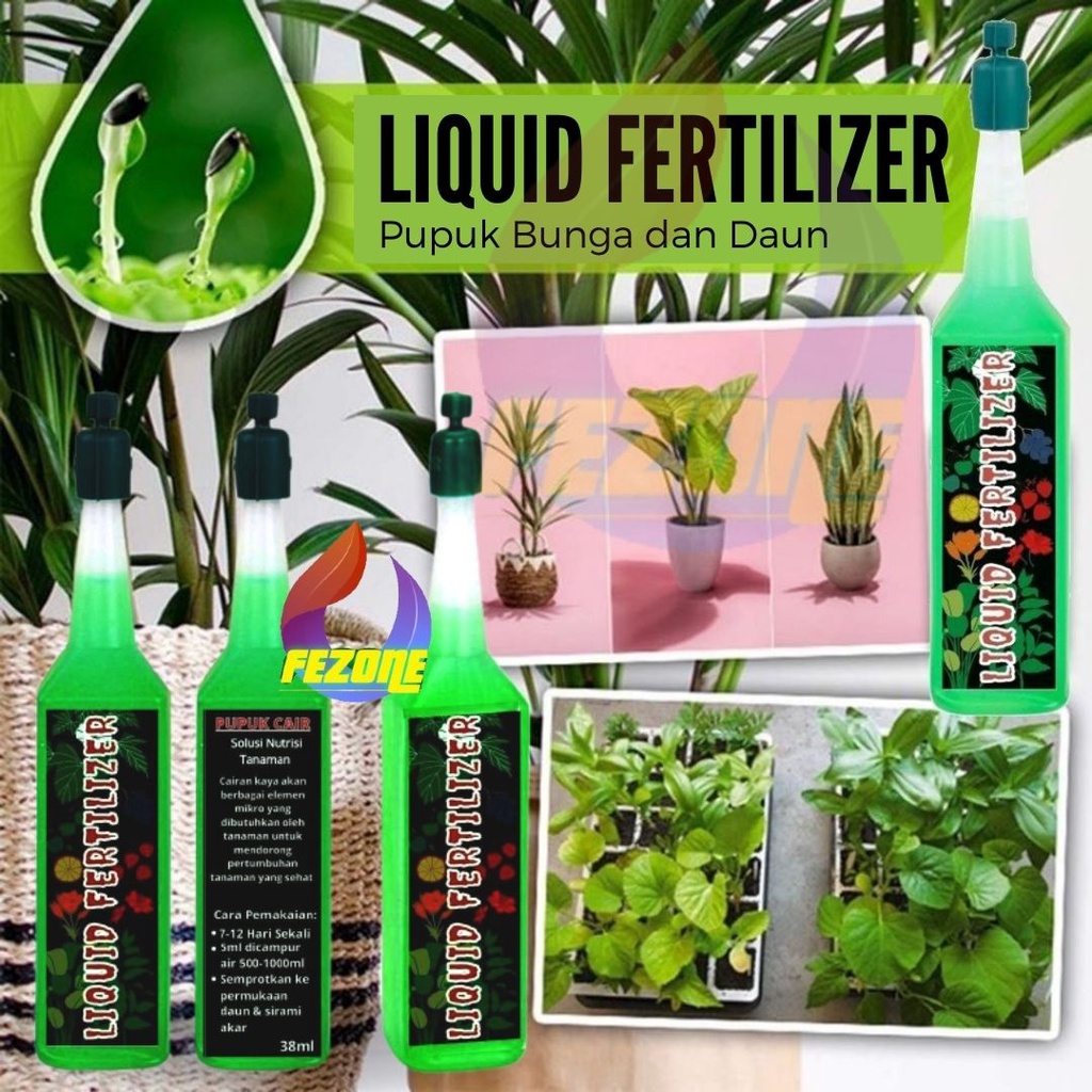 Liquid Fertilizer Pupuk Bunga dan Daun FEZONE