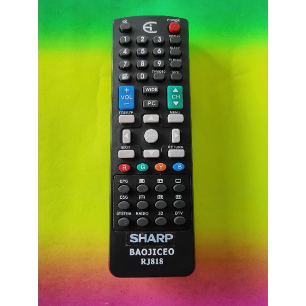 Remote TV LED LCD SHARP RJ818 berkualitas tombol empuk