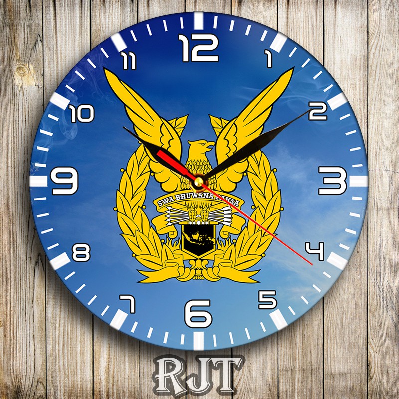 Jam Dinding Kayu TNI AU