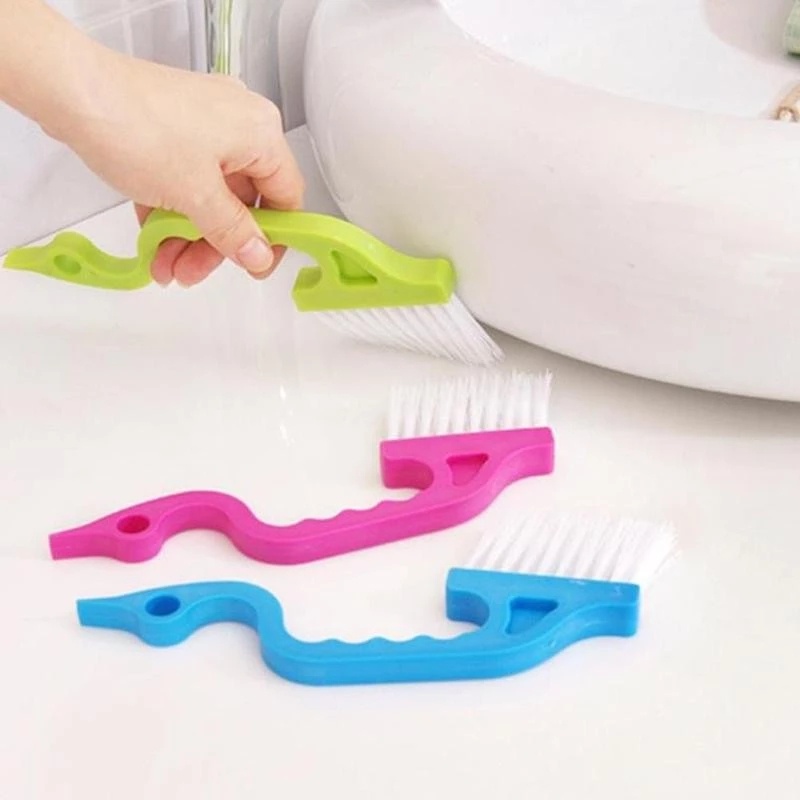 Multifunction Corner Window Groove Cleaning Brush / Double-head Sliding Track Scraper