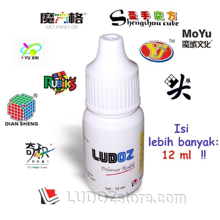 Rubik Yongjun - Rubik Kubus - Pelumas Rubik Rubik Lube 12Ml Minyak Cairan Pelumas Ludoz Lubrikasi