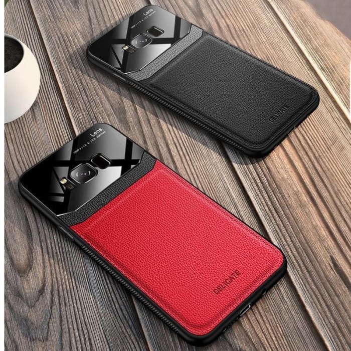 CASE SAMSUNG S8 PLUS S8+ HARD SOFT LEATHER ORIGINAL CASING BACK COVER