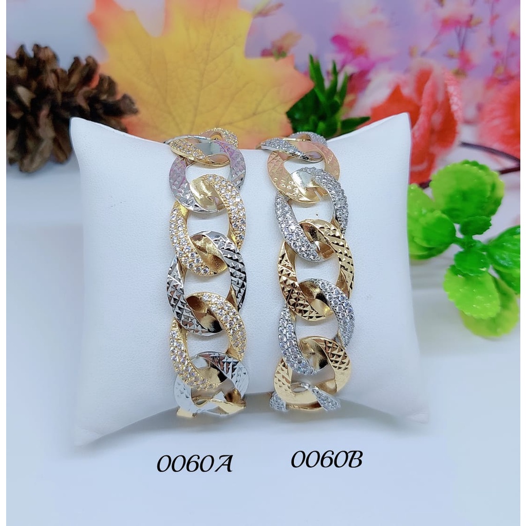 Gelang Xuping permata lapis emas perhiasan fashion 0059-0060B
