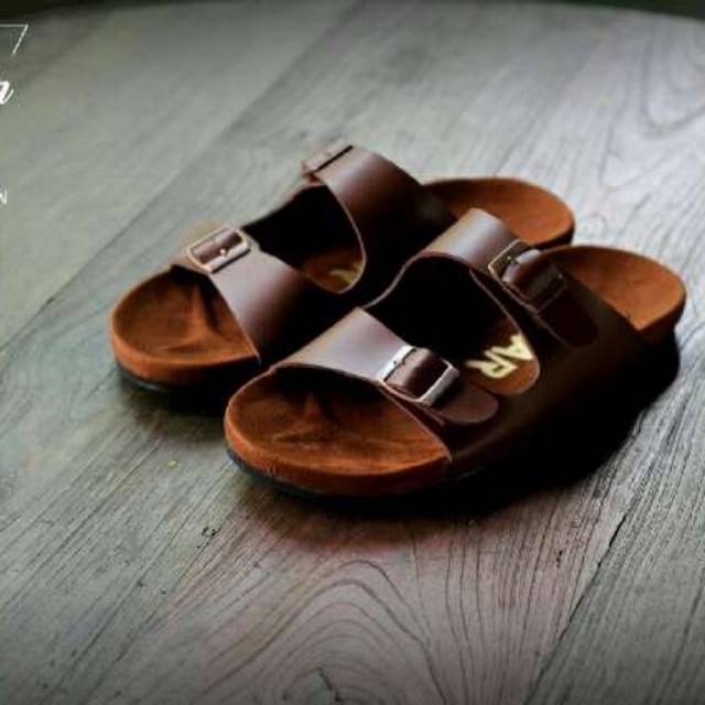 sendal pria jepit termurah bahan kulit goodnes impulse terlaris coklat tan hitam size 39 sampai 43