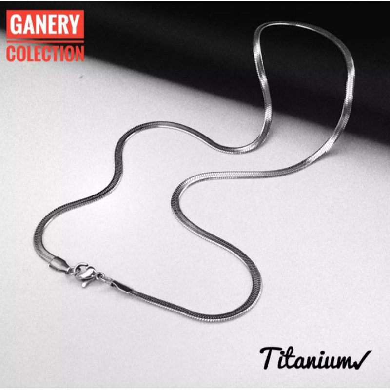 Aksesoris Fashion Kalung Titanium Silver