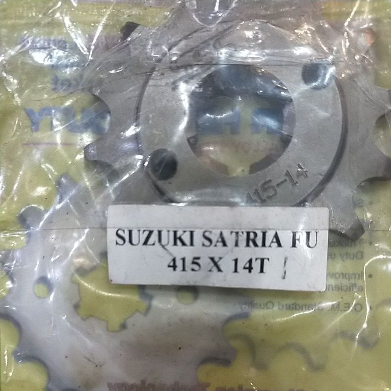 SSS GEAR GER DEPAN 415 JUPITER VIXION R15 MEGAPRO GL CB150R SUPRA SATRIA FU SMASH SHOGUN GIR FRONT SPROCKET-Sss 415x14 fu150