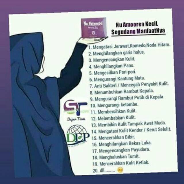 Nu Amoorea/skin care/pencerah wajah/sabun kesehatan