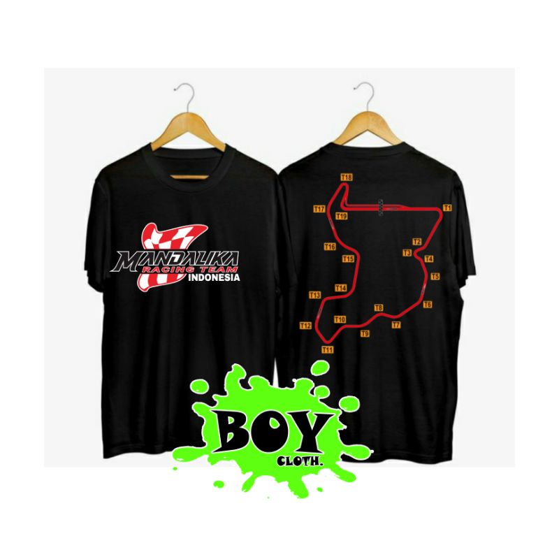 kaos katun lenggan pendek // SIRKUIT MANDALIKA// ORIGINAL