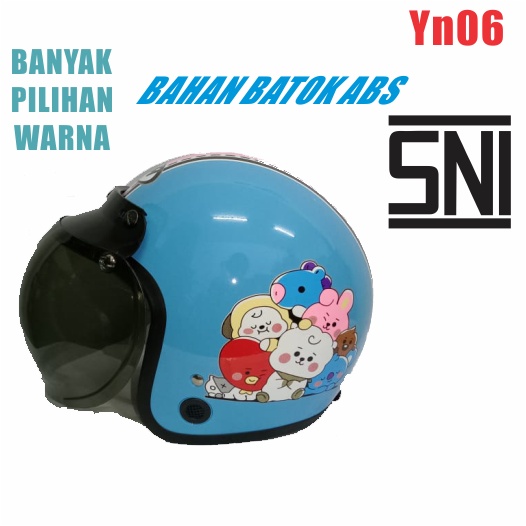 MURAH!!! HELM BOGO RETRO DEWASA YN05 CHIMMY TATA KOYA RJ CHOOKY