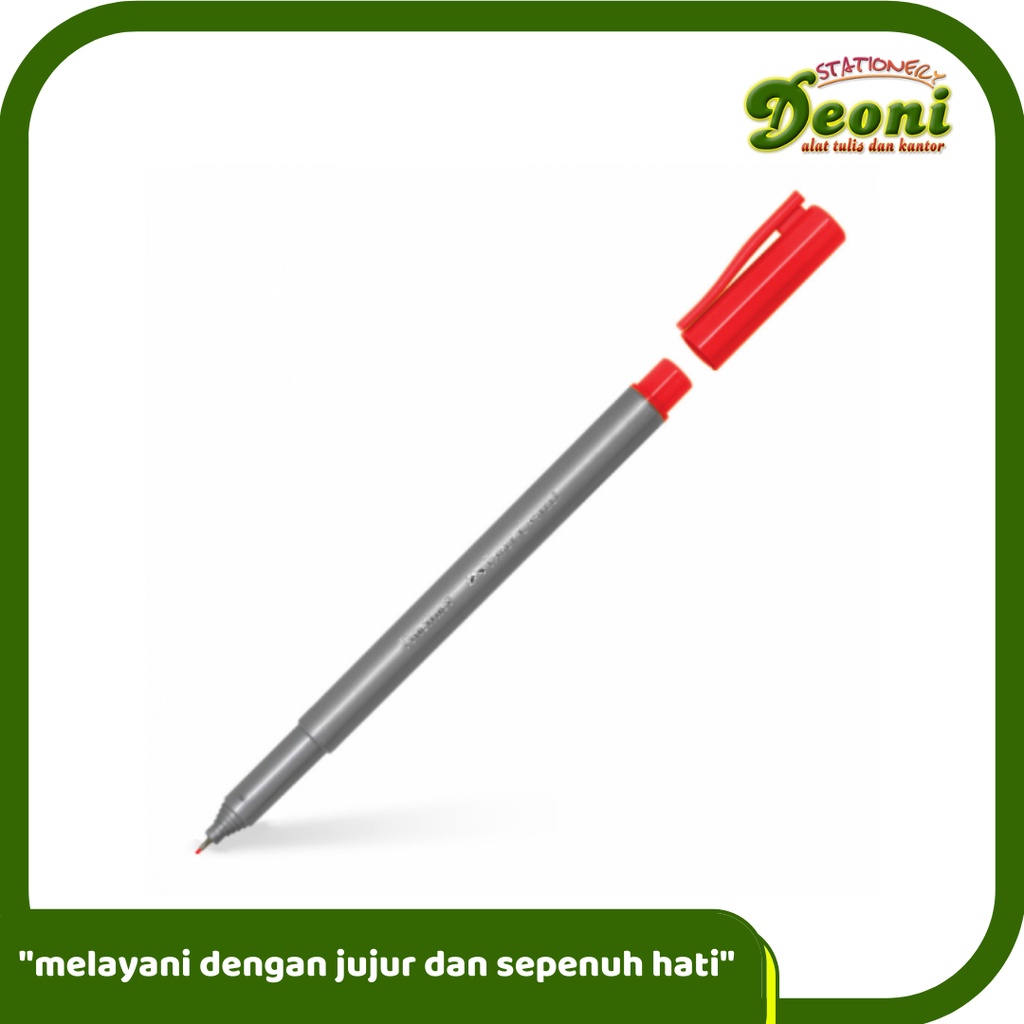 

FABER-CASTELL Fineliner Red Spidol Pen