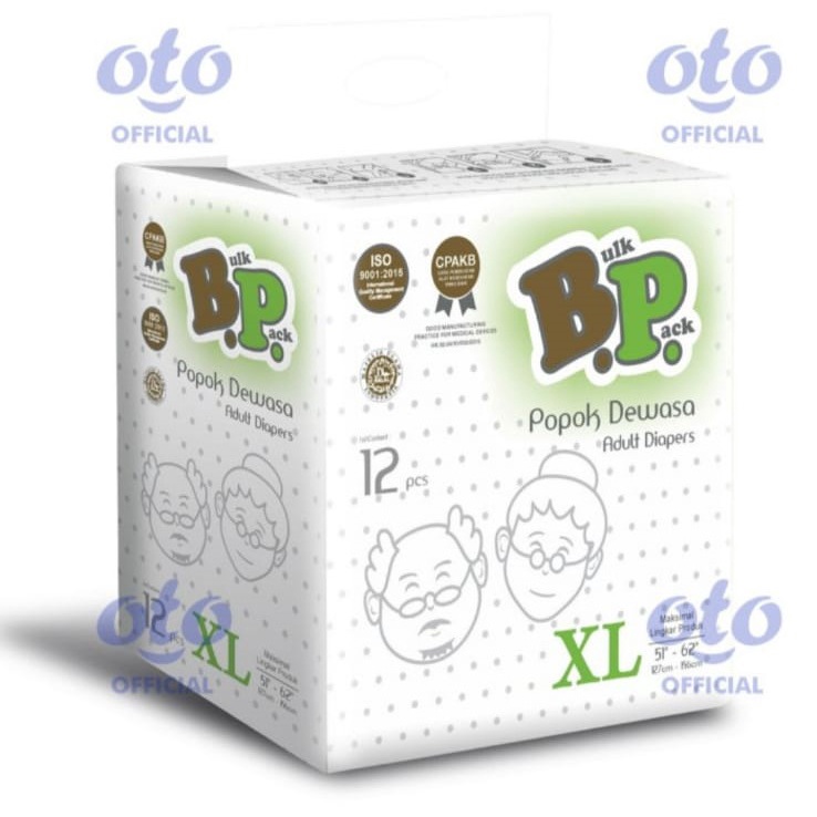 POPOK DEWASA BP BULK PACK REKAT SIZE M ISI 14 ADULT DIAPER PROMO MURAH