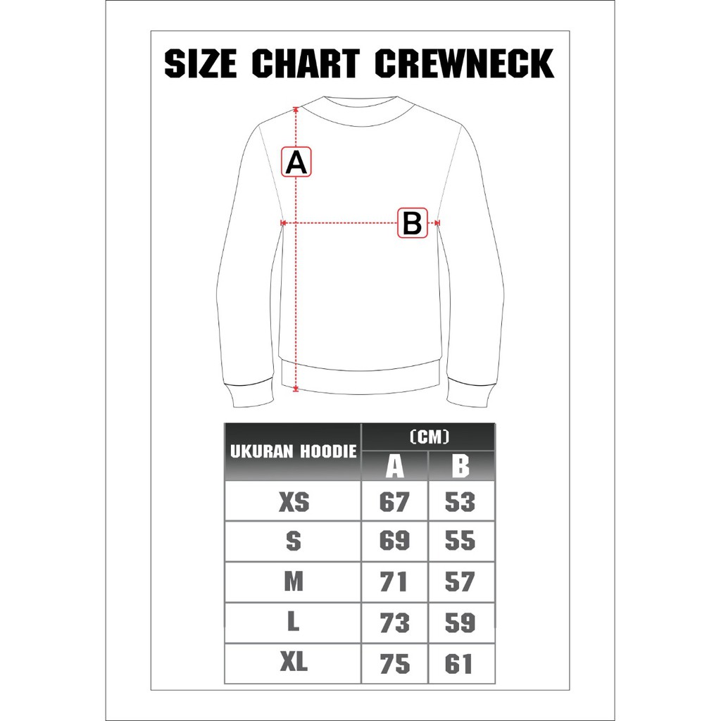 size chart champion crewneck